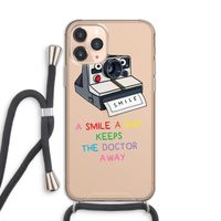 Smile: iPhone 11 Pro Transparant Hoesje met koord