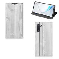 Samsung Galaxy Note 10 Book | Wallet Case | White Wood