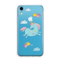 Vliegende eenhoorn: iPhone XR Transparant Hoesje Vliegende eenhoorn: iPhone XR Transparant Hoesje