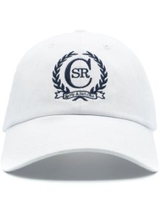 Sporty & Rich casquette en coton à logo brodé - Blanc