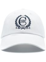 Sporty & Rich casquette en coton à logo brodé - Blanc