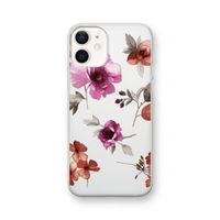 Geschilderde bloemen: iPhone 12 Transparant Hoesje