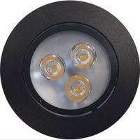 Inbouw Spotlamp Sanimex 85x45 mm Inclusief Armatuur en Gu10 3 Watt Zwart (3 stuks) - thumbnail