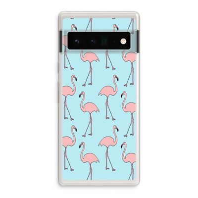 Anything Flamingoes: Google Pixel 6 Pro Transparant Hoesje