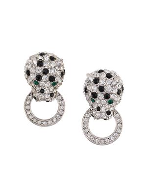 Susan Caplan Vintage boucles d'oreilles clips KJL door knocker (années 1980) - Gris