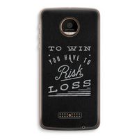 Risk loss: Motorola Moto Z Force Transparant Hoesje