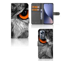 Xiaomi 12 Pro | Telefoonhoesje | Met pasjeshouder | Uil
