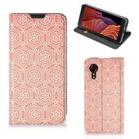 Samsung Galaxy Xcover 5 | Hoesje met Magneet | Pattern Orange