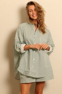 Blanca Blanca - Blouse - Faye Shirt - Navy/Green