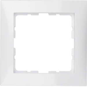 Berker S1 afdekraam 1-voudig polarwit glanzend 10118989
