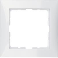 Berker S1 afdekraam 1-voudig polarwit glanzend 10118989