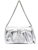 Alexander McQueen petit sac porté épaule The Seal - Argent