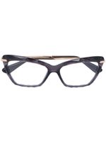 Dolce & Gabbana Eyewear square frame cat eye glasses - Marron