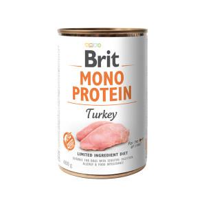 Brit Mono Protein kalkoen natvoer hond 12 x 400 g