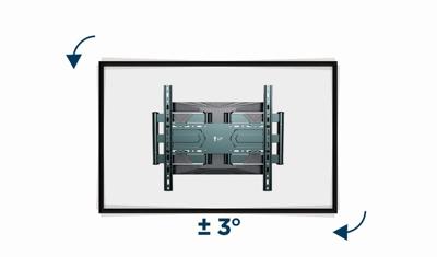 Gembird WM-80ST-01 tv-bevestiging 2,03 m (80") Staal