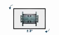 Gembird WM-80ST-01 tv-bevestiging 2,03 m (80") Staal