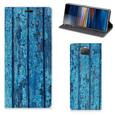 Sony Xperia 10 Plus Book | Wallet Case | Wood Blue