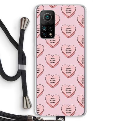 Chicks before dicks: Xiaomi Mi 10T 5G Transparant Hoesje met koord