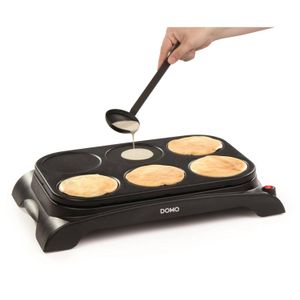 Domo DO8709P - Familie Crepêmaker - Pannenkoekenmaker - Zwart