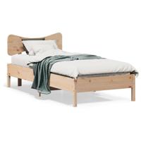 Bedframe zonder matras massief grenenhout 90x200 cm