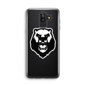 Angry Bear (white): Samsung Galaxy J8 (2018) Transparant Hoesje
