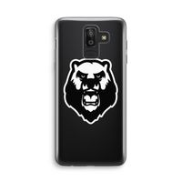 Angry Bear (white): Samsung Galaxy J8 (2018) Transparant Hoesje