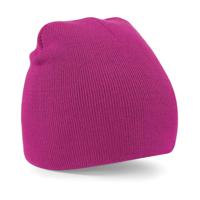 Beechfield pull-on beanie wintermuts - fuchsia roze - volwassenen - 100% polyacryl