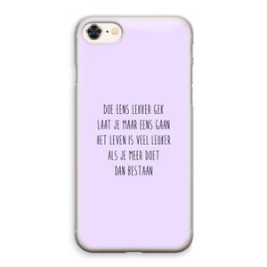 Gek: iPhone 8 Transparant Hoesje