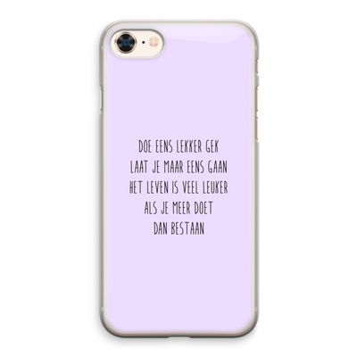 Gek: iPhone 8 Transparant Hoesje