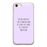 Gek: iPhone 8 Transparant Hoesje Gek: iPhone 8 Transparant Hoesje