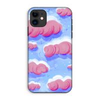Roze wolken met vogels: iPhone 11 Tough Case