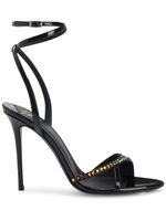 Giuseppe Zanotti sandales Bellha à ornements en cristal 105 mm - Noir