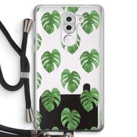 Monstera leaves: Honor 6X Transparant Hoesje met koord