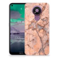Nokia 3.4 | TPU | Siliconen hoesje | Marmer Oranje