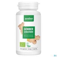 Purasana Vegan Gember 60 Plantaardige Capsules