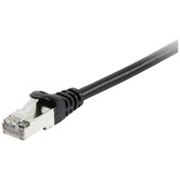 Equip 605593 RJ45 Netwerkkabel, patchkabel CAT 6 S/FTP 0.25 m Zwart Vergulde steekcontacten 1 stuk(s) - thumbnail