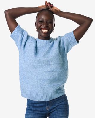 HEMA Damestrui Fyra gebreid blauw (blauw)
