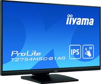 iiyama ProLite T2754MSC-B1AG touch screen-monitor 68,6 cm (27") 1920 x 1080 Pixels Multi-touch Multi-gebruiker Zwart - thumbnail