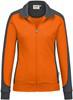 Hakro 277 Women's sweat jacket Contrast MIKRALINAR® - Orange/Anthracite - XS