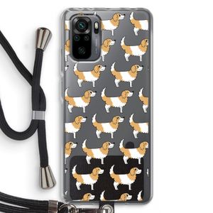 Doggy: Xiaomi Redmi Note 10 Pro Transparant Hoesje met koord