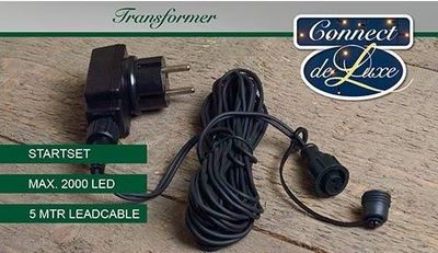 Koppelverlichting Aansluitsnoer voor kerstverlichting max. 2.000 lampjes Connect de Luxe 36Volt - Annas collection
