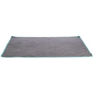 TRIXIE FLEECE DEKEN UITLOOPRUIMTES EN KNAAGDIERKOOI GRIJS / TURQUOISE 120X65 CM