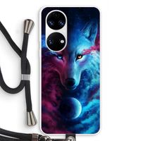 Where Light And Dark Meet: Huawei P50 Transparant Hoesje met koord