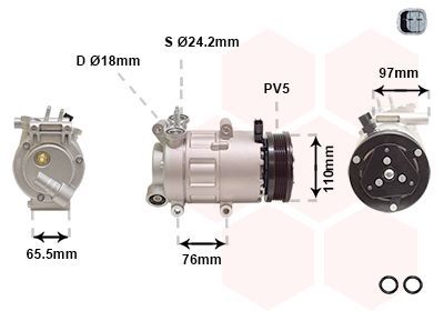 Compressor, airconditioning *** IR PLUS *** 1801K001