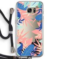 Tropisch: Samsung Galaxy S7 Edge Transparant Hoesje met koord