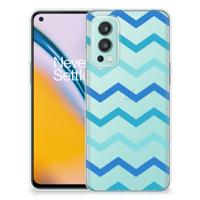 OnePlus Nord 2 5G | TPU bumper | Zigzag Blauw