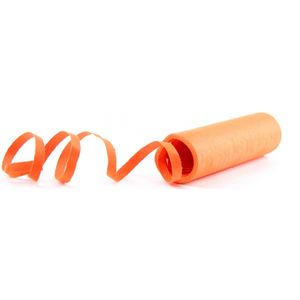 Serpentine versiering rollen oranje 5 stuks