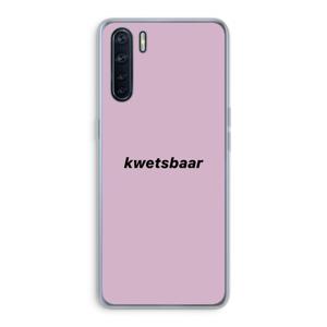 kwetsbaar: Oppo A91 Transparant Hoesje