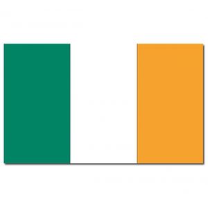 Gevelvlag/vlaggenmast vlag Ierland 90 x 150 cm   -
