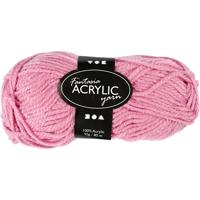 Creativ Company Acrylgaren, roze, 50gr, 80m